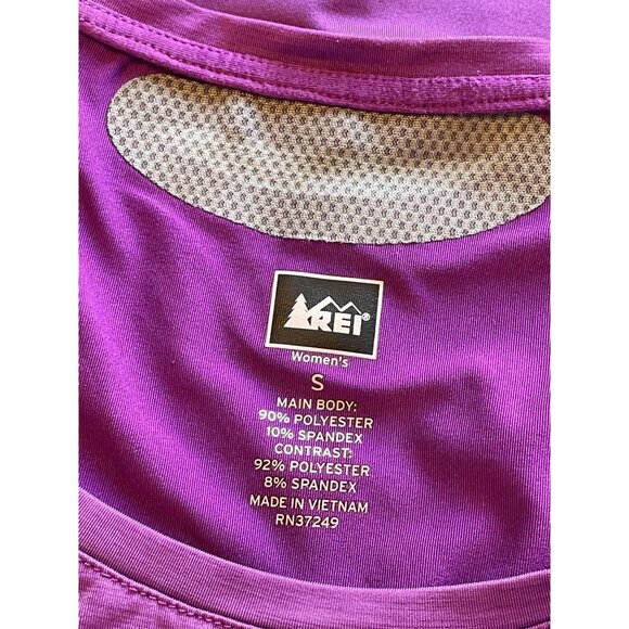 Athleisure Top Mesh Insert Zippered Pocket - Women's S REI Hiking running - Picture 6 of 6